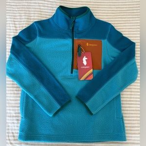 NWT Cotabato Kids M Abrazo Fleece Half-Zip Jacket.
